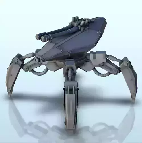 TR 800 soldier-robot 6  supported version - Future Sci-Fi SF Pos 3D print model