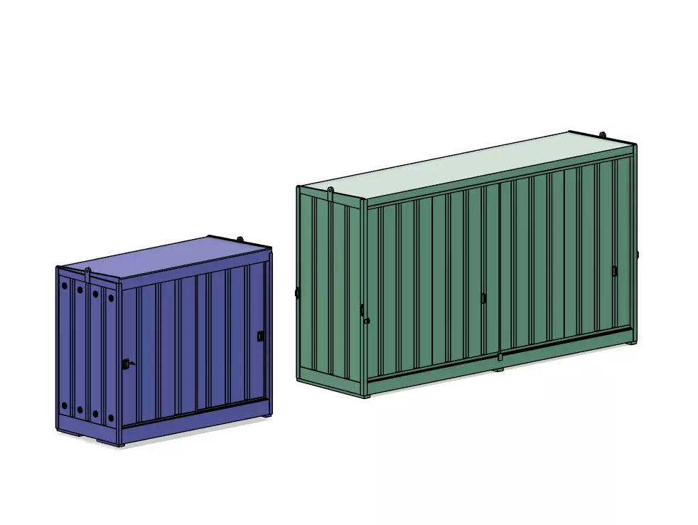 Model Railways Industrial  Large Oil Storage Cabinets for FDM 3D print model_0