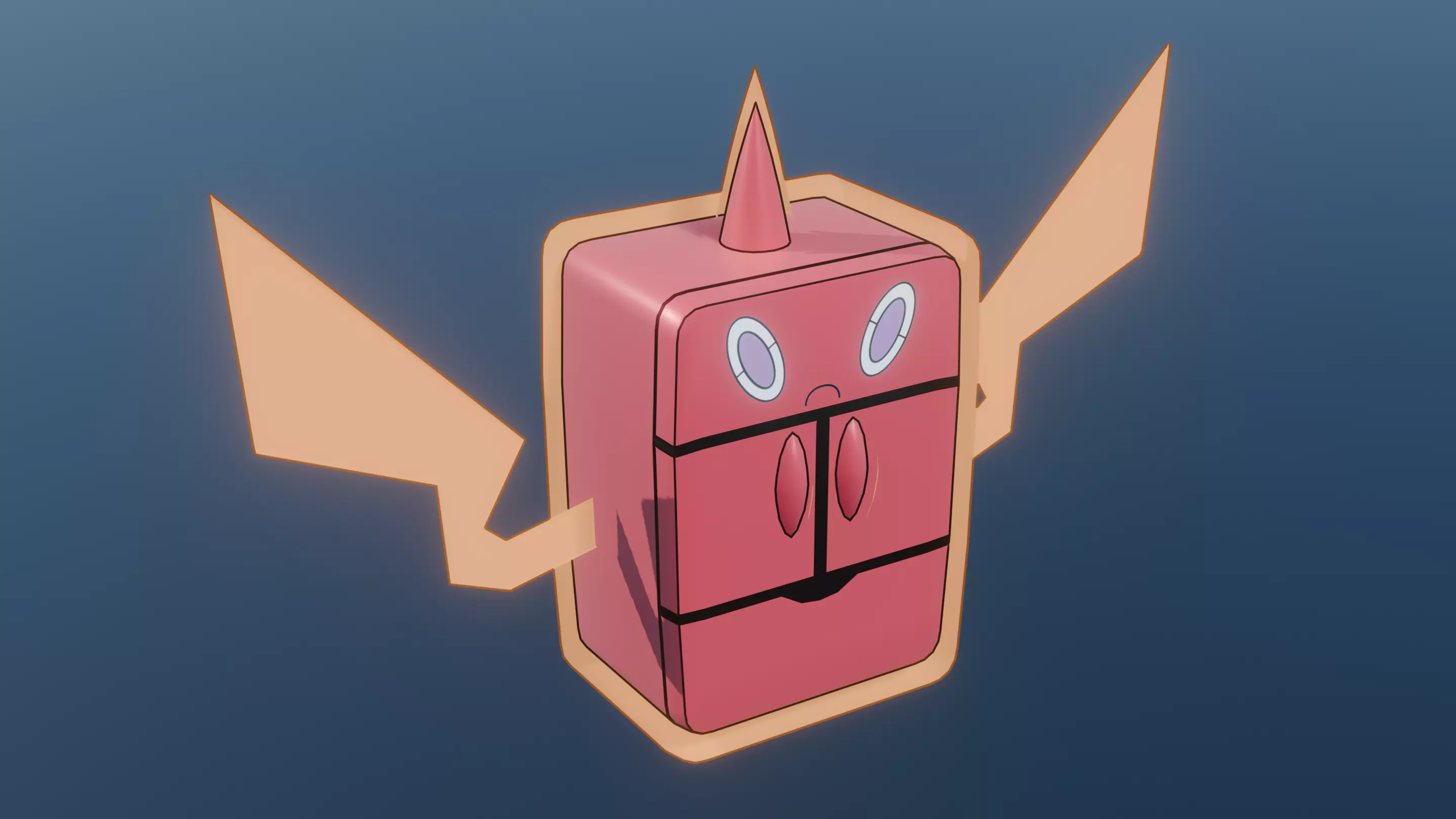 Pokemon Rotom Frost Form and Shiny version  Low-poly 3D model_2