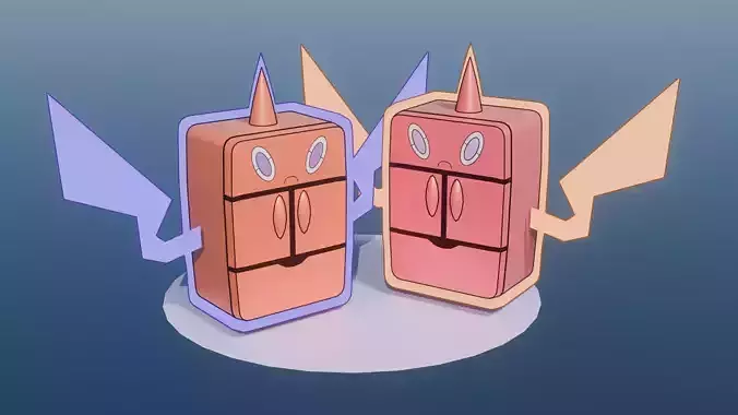 Pokemon Rotom Frost Form and Shiny version  Low-poly 3D model