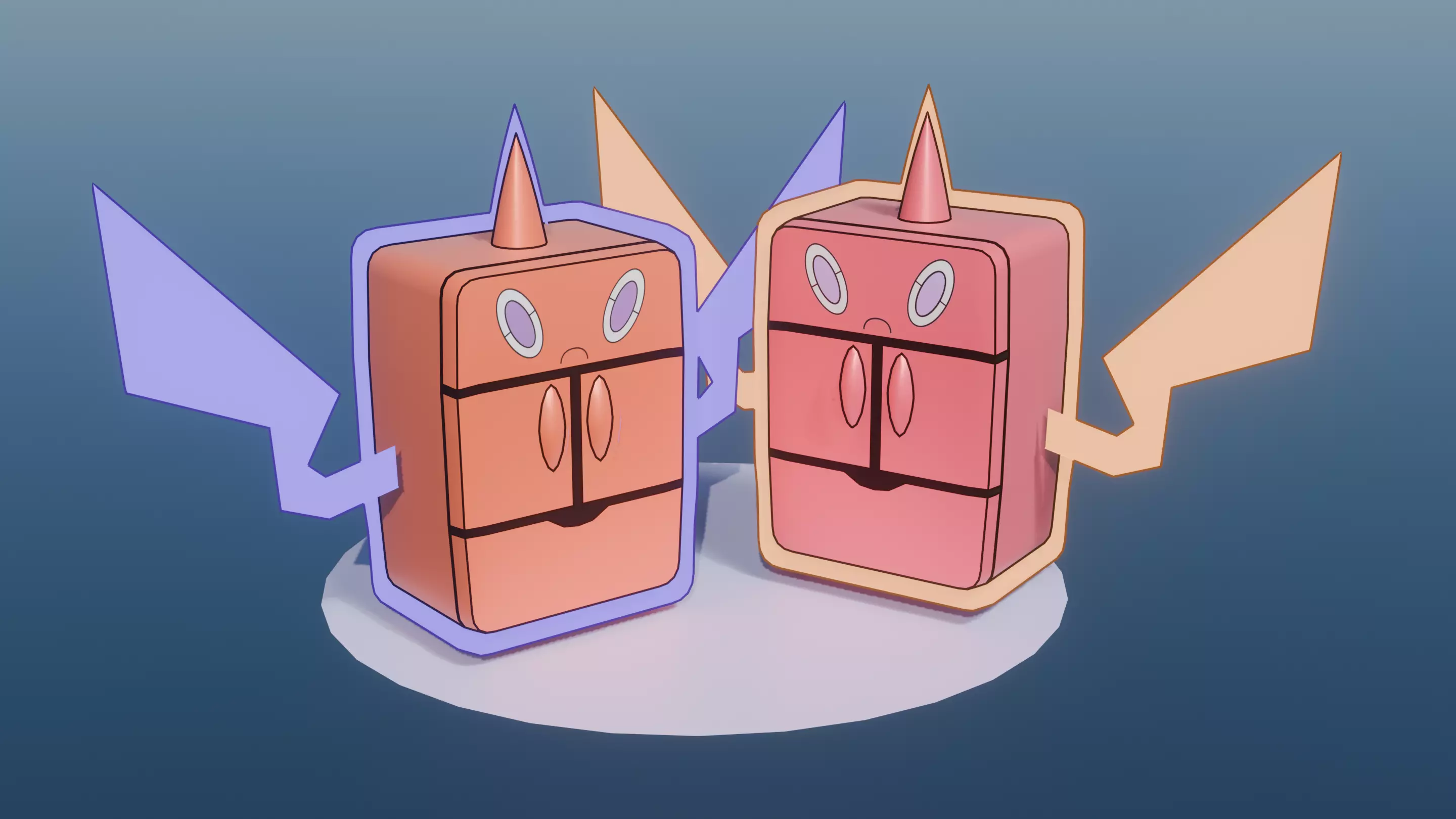 Pokemon Rotom Frost Form and Shiny version  Low-poly 3D model_0