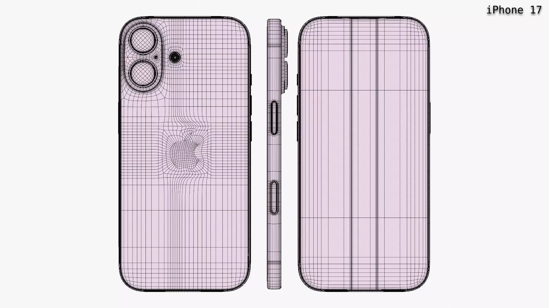 Apple iPhone 17 And 17 Pro And 17 Pro Max And iPhone Air 3D model_12