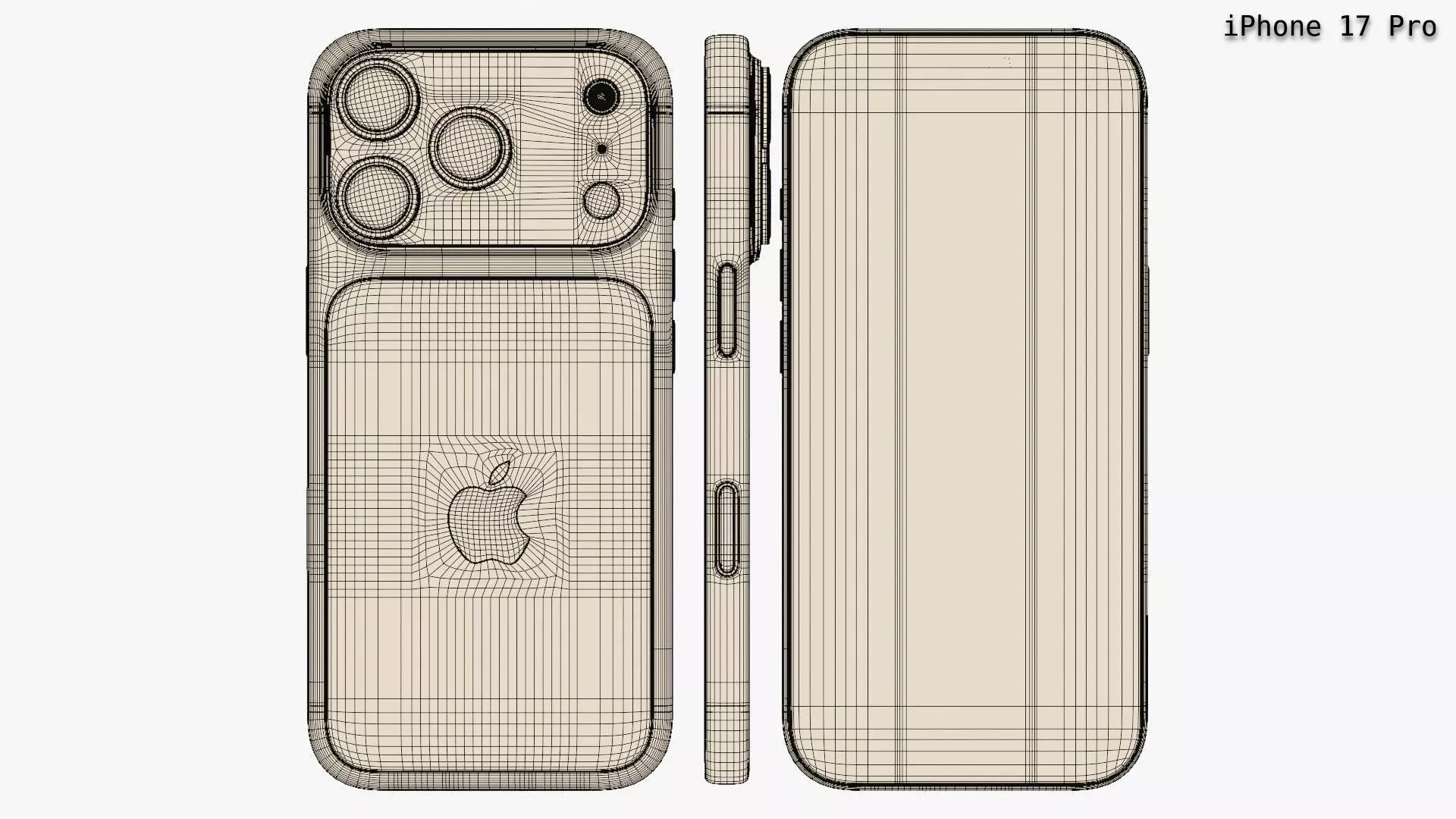 Apple iPhone 17 And 17 Pro And 17 Pro Max And iPhone Air 3D model_27