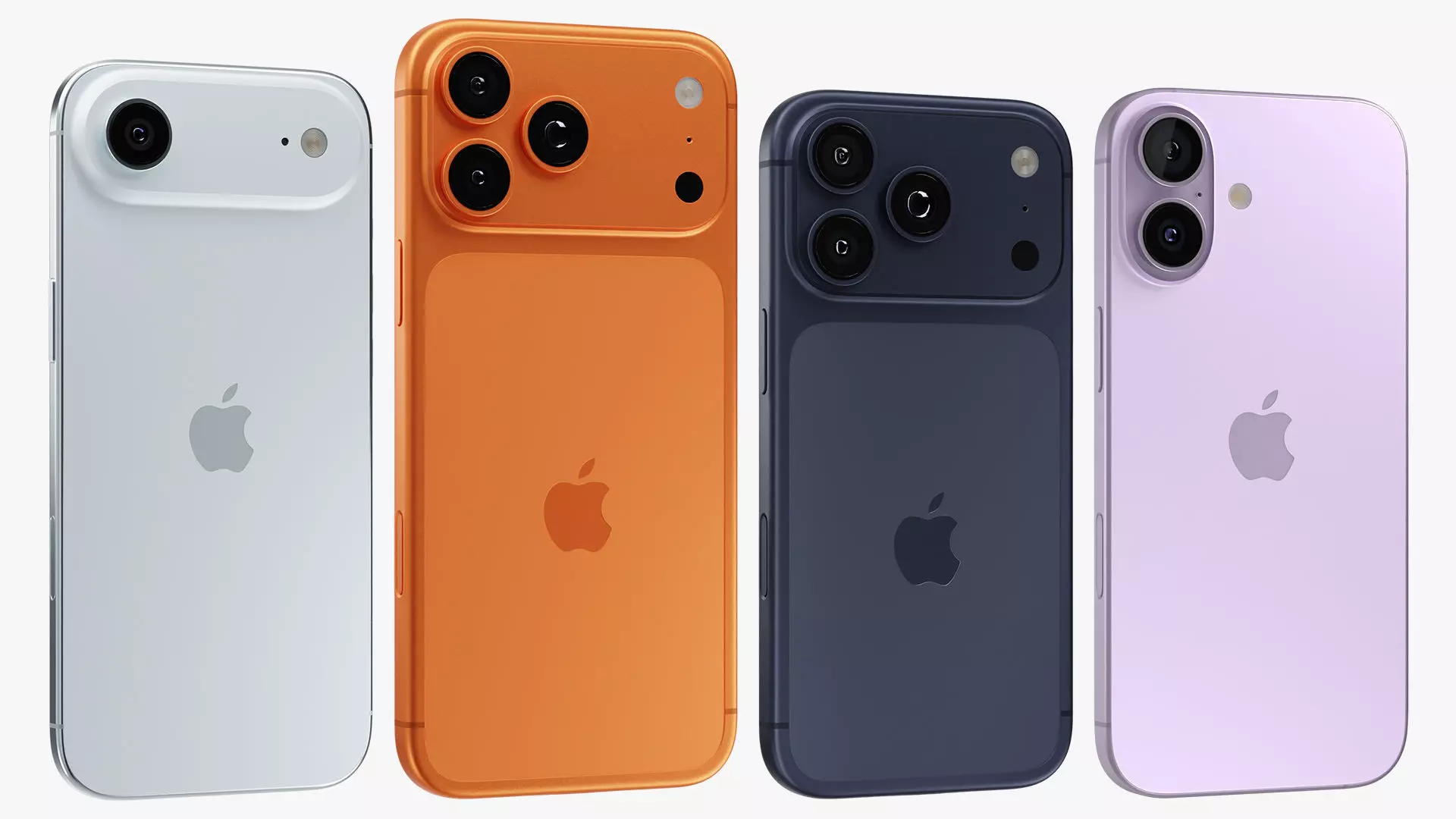 Apple iPhone 17 And 17 Pro And 17 Pro Max And iPhone Air 3D model_2