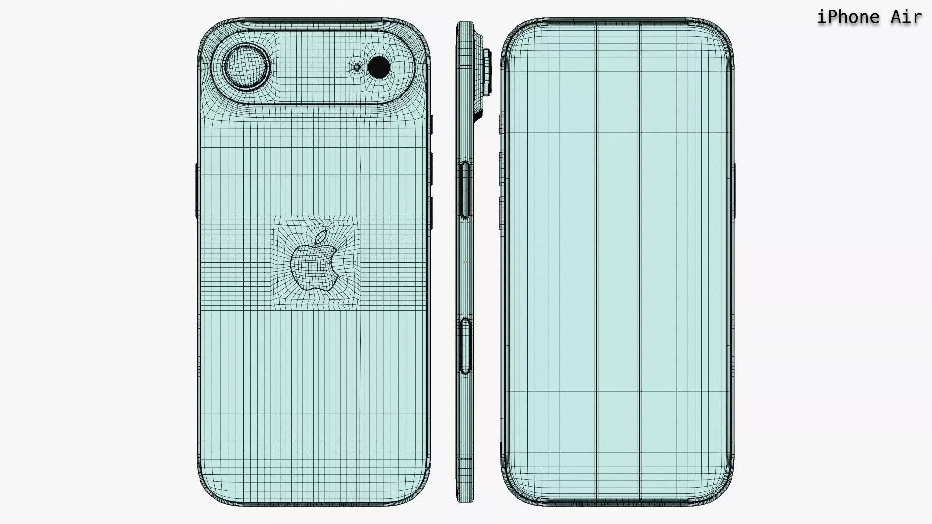 Apple iPhone 17 And 17 Pro And 17 Pro Max And iPhone Air 3D model_57