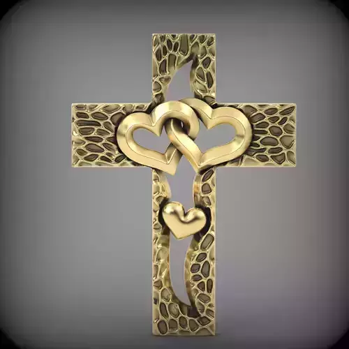 Heart Cross Pendan