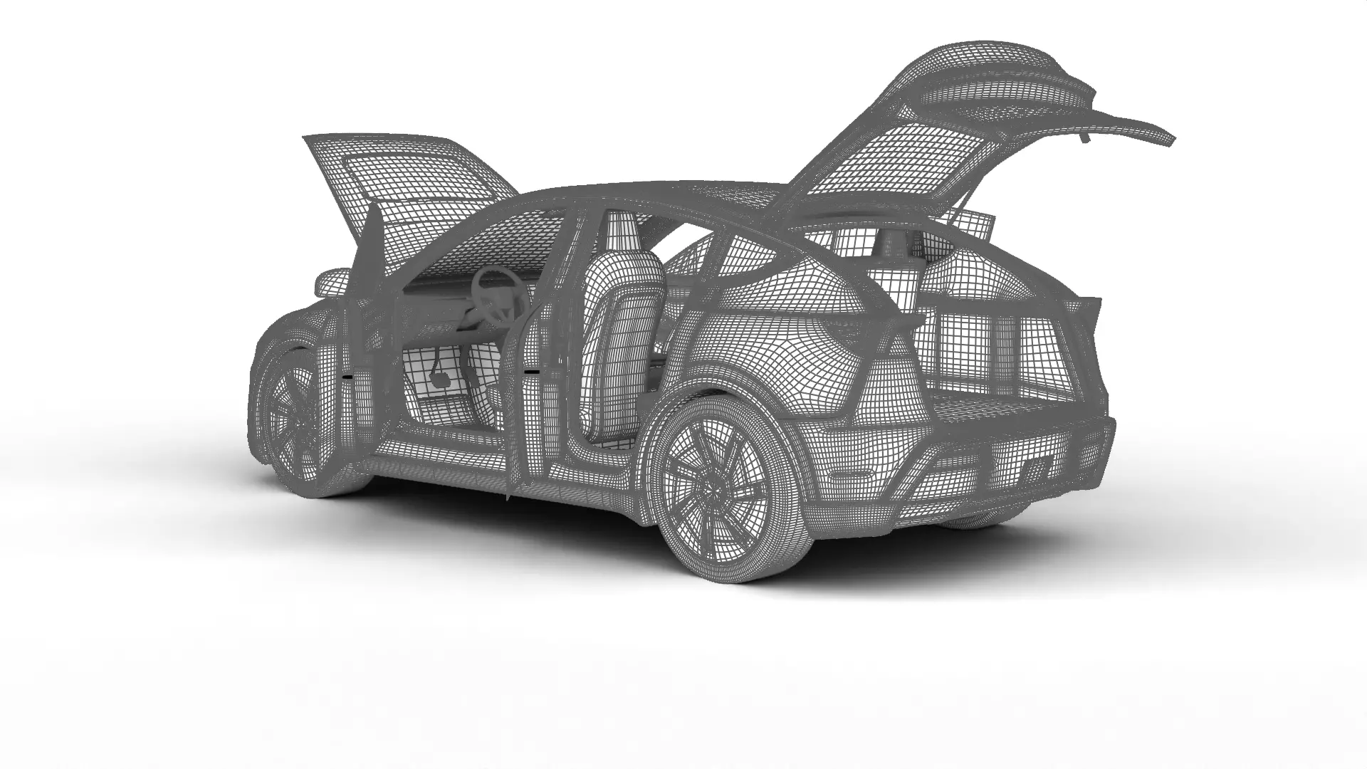 Tesla Model Y Standard 2026 HQ 3d model 3D model_28