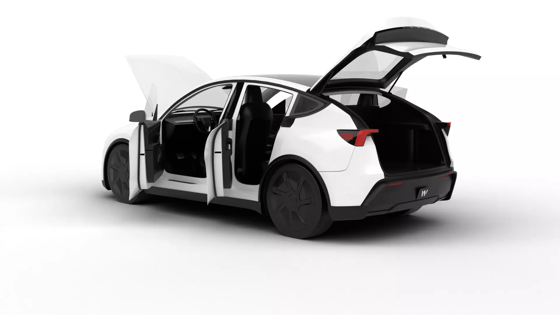 Tesla Model Y Standard 2026 HQ 3d model 3D model_3