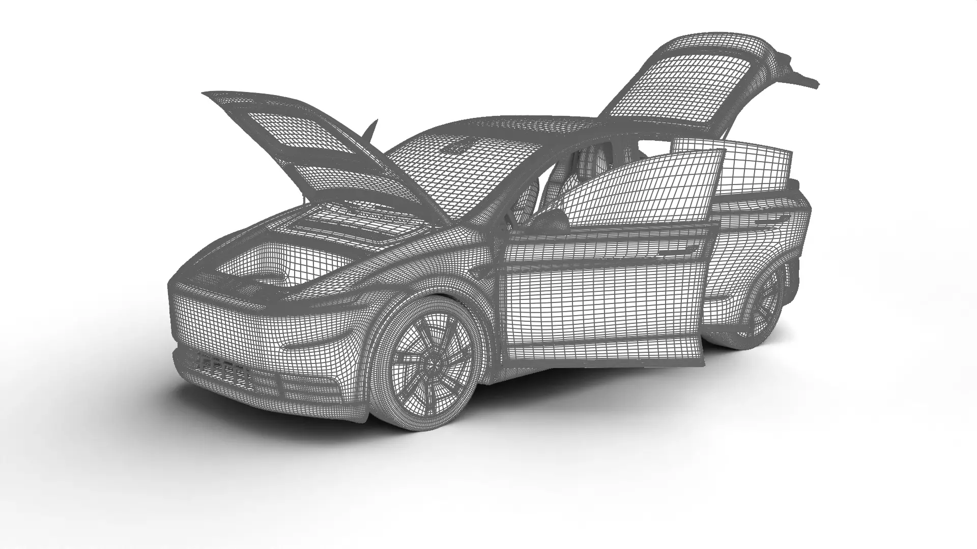 Tesla Model Y Standard 2026 HQ 3d model 3D model_27