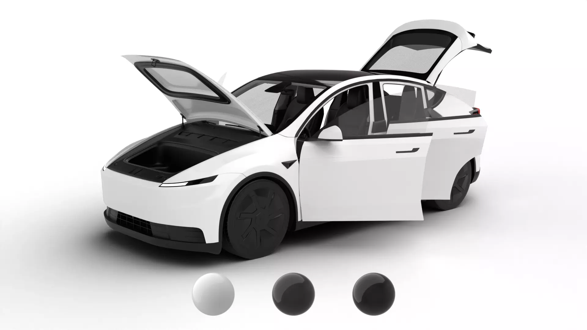 Tesla Model Y Standard 2026 HQ 3d model 3D model_0