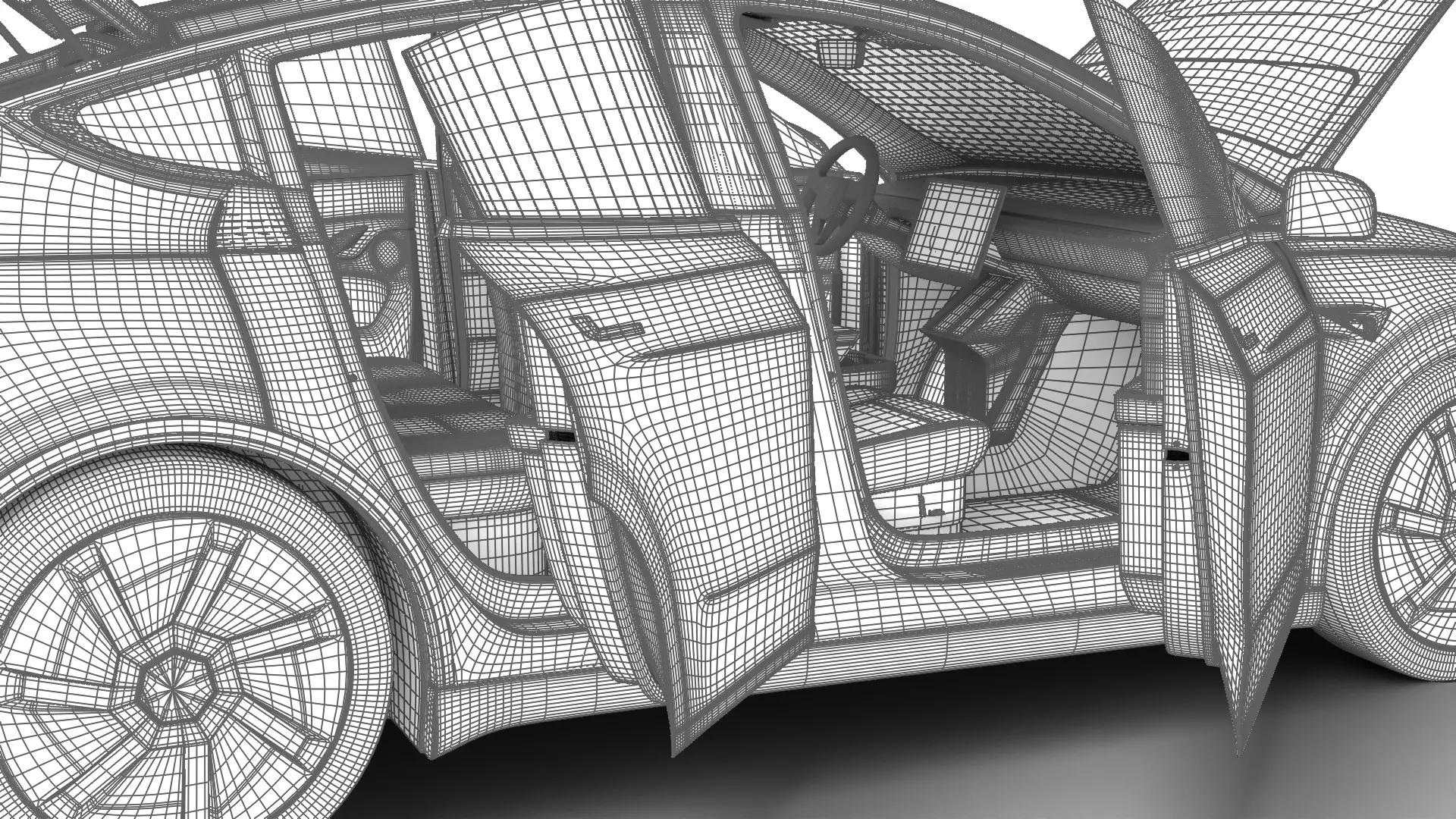 Tesla Model Y Standard 2026 HQ 3d model 3D model_34