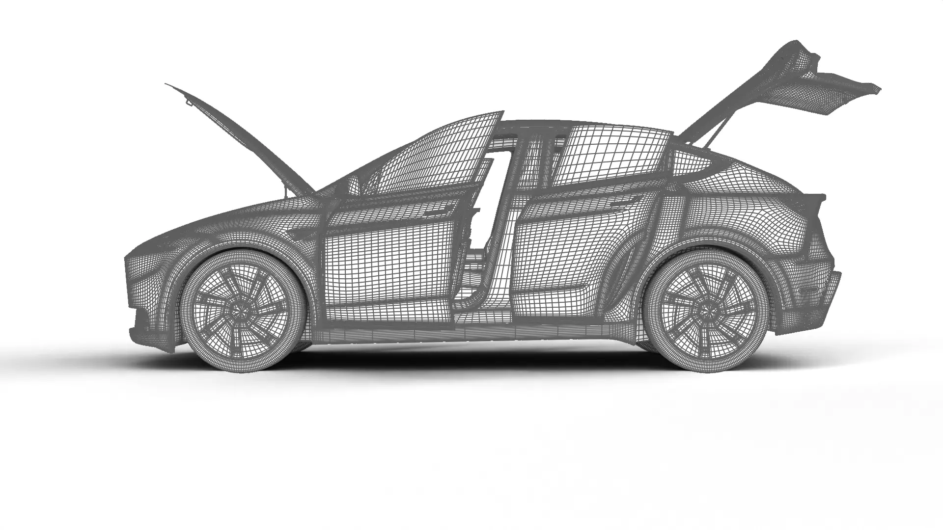 Tesla Model Y Standard 2026 HQ 3d model 3D model_37