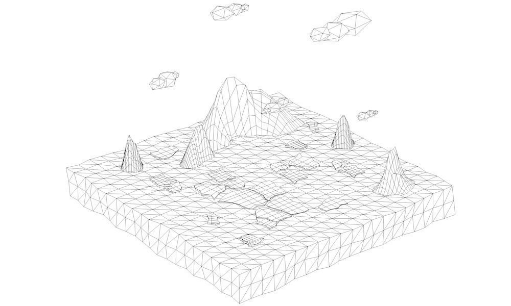 Low Poly Ice Alska Low-poly 3D model_4