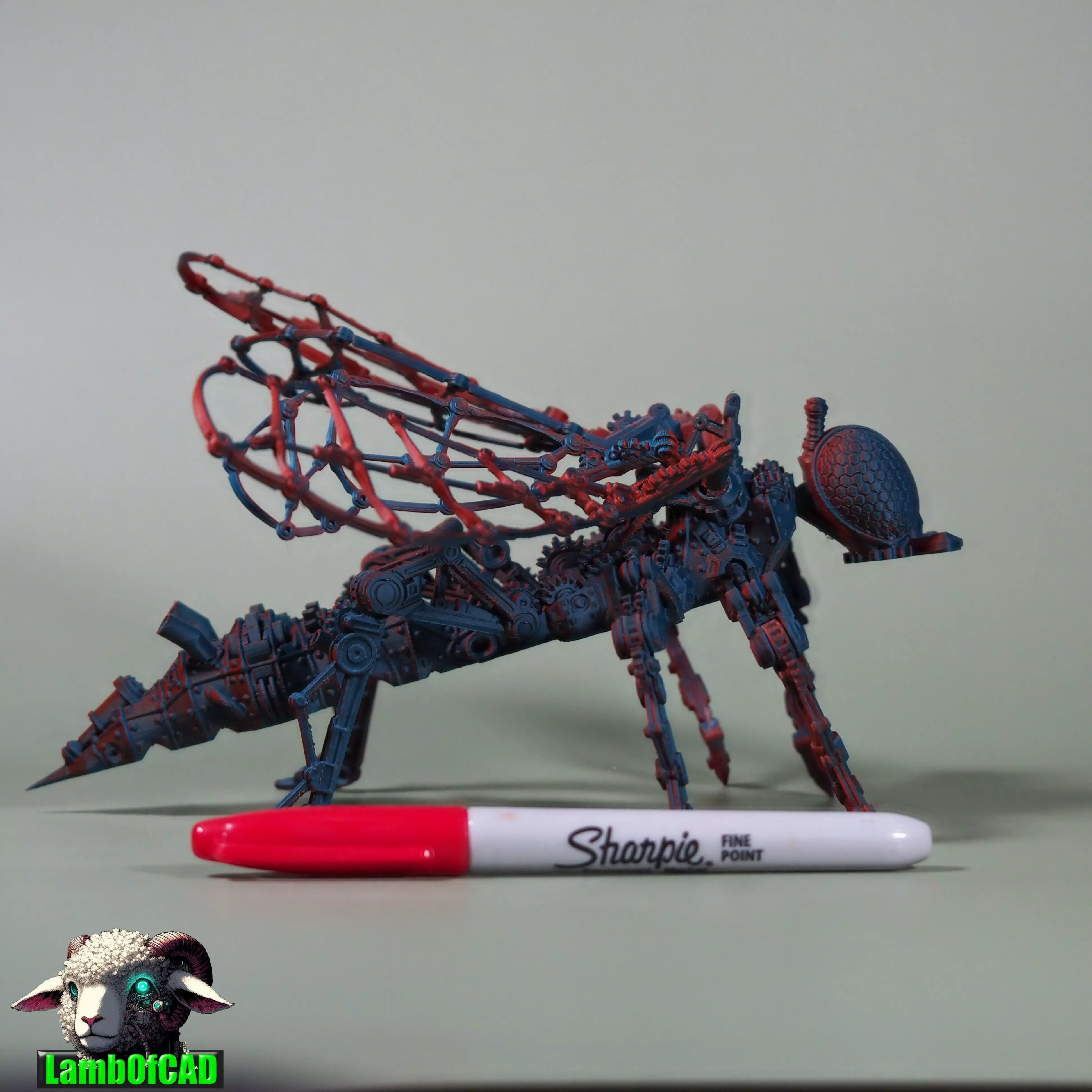 Steampunk Wasp 3D print model_12