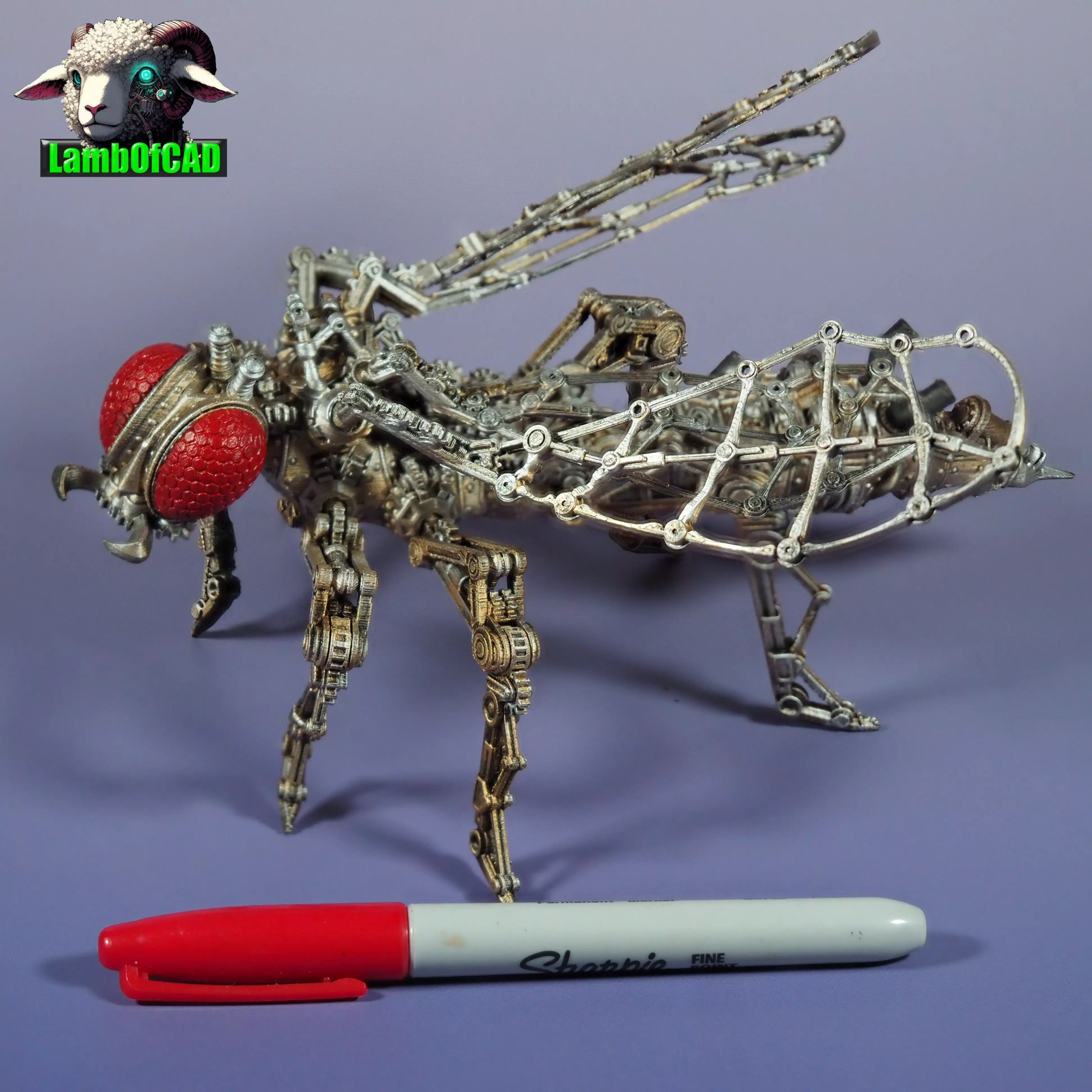 Steampunk Wasp 3D print model_0