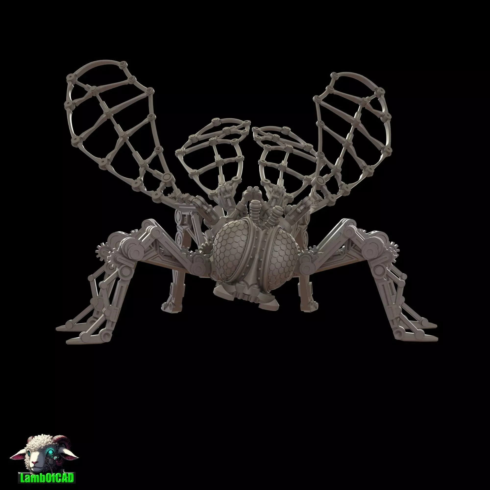 Steampunk Wasp 3D print model_40