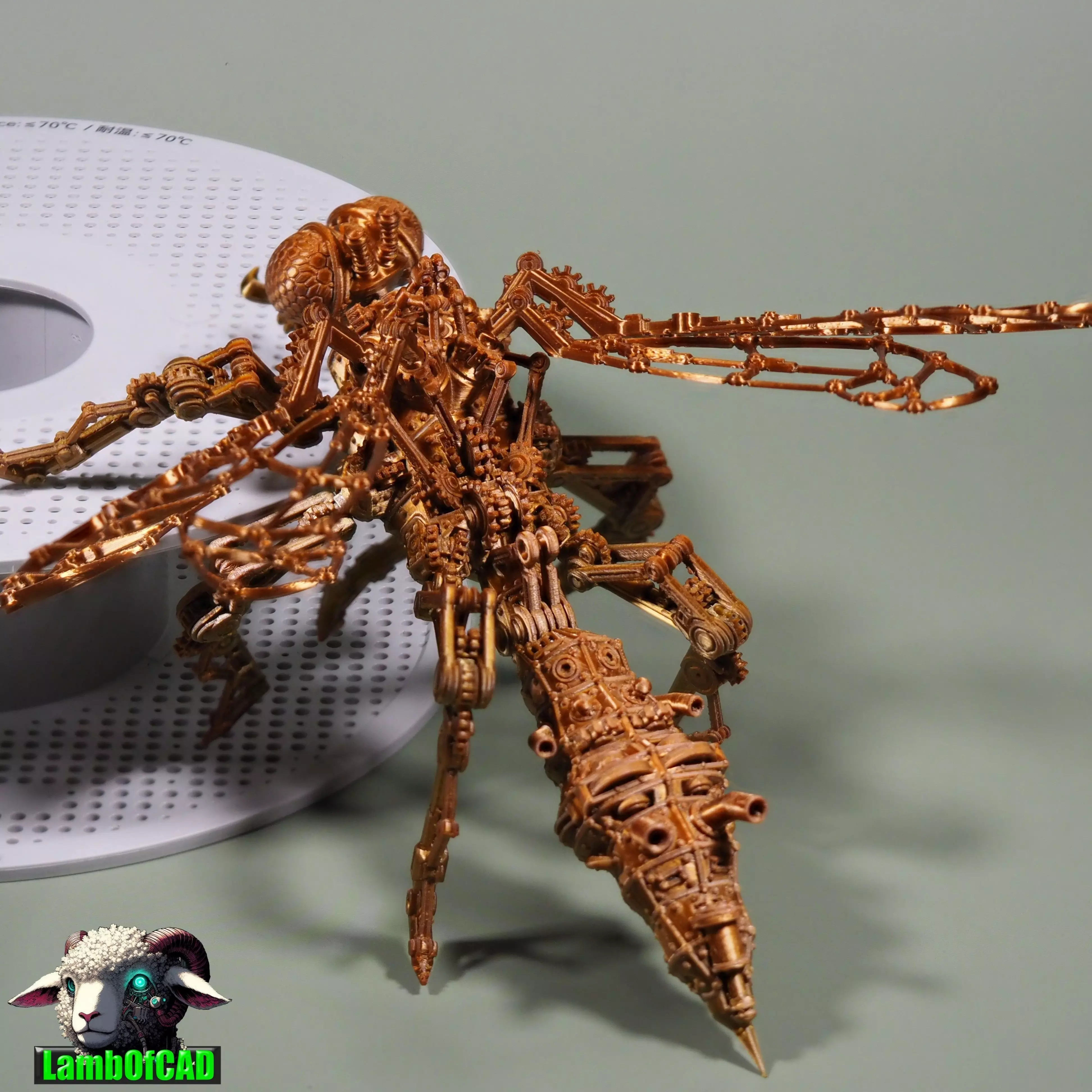 Steampunk Wasp 3D print model_22