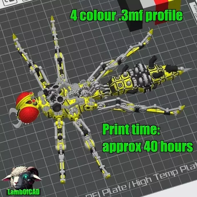 Steampunk Wasp 3D print model_35