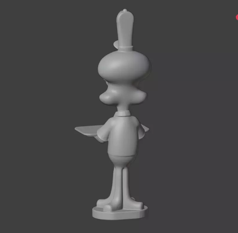 Squidward Table SpongeBob Inspired Decorative 3D Model 3D print model_2