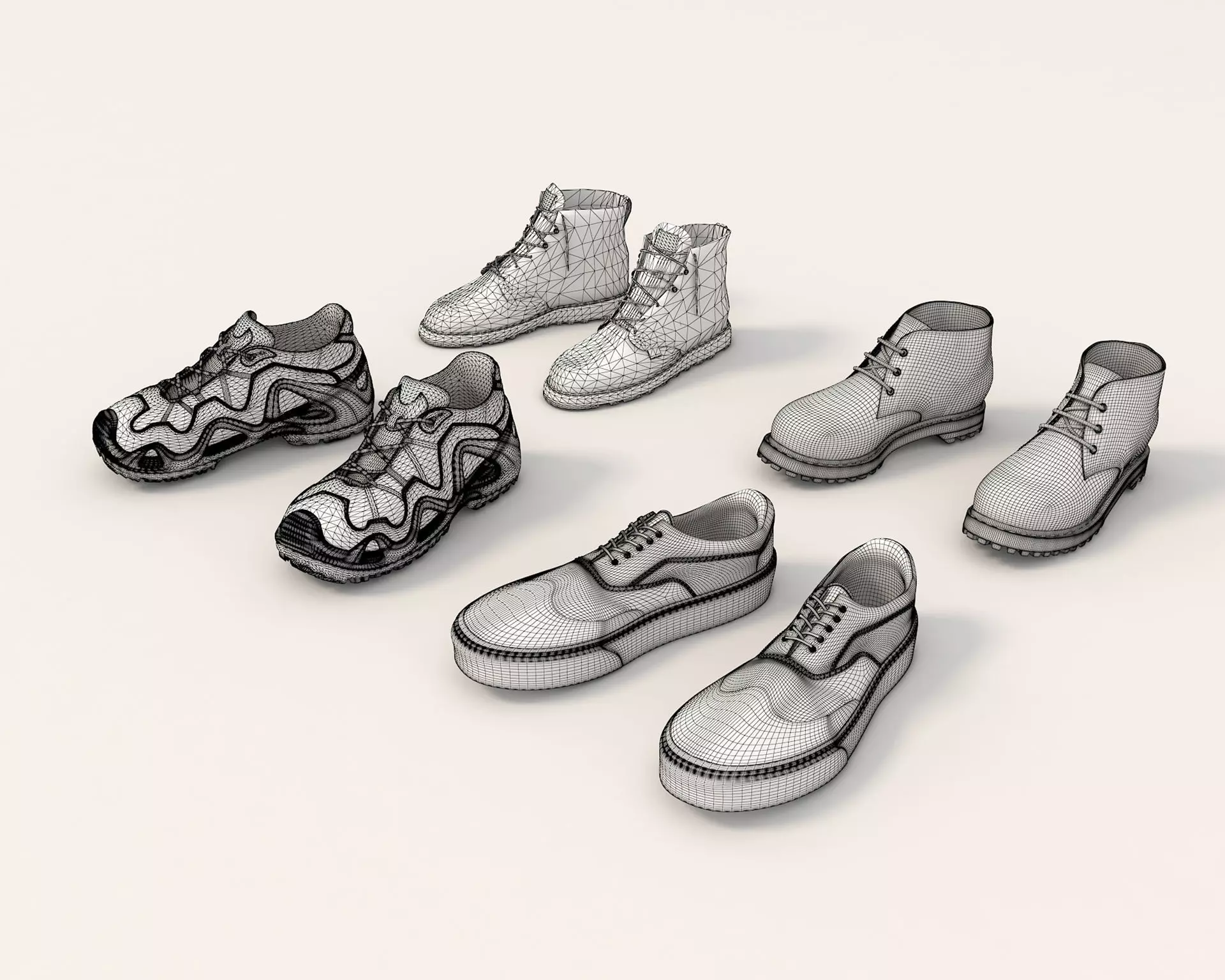 Shoes Collection 10 3D model_11
