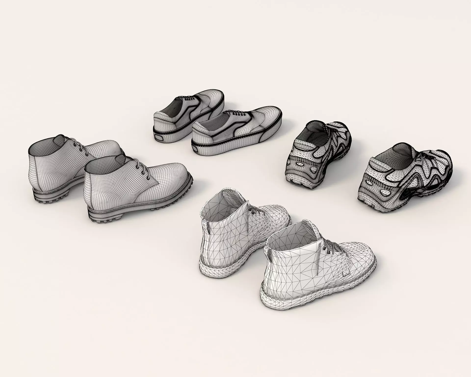 Shoes Collection 10 3D model_12