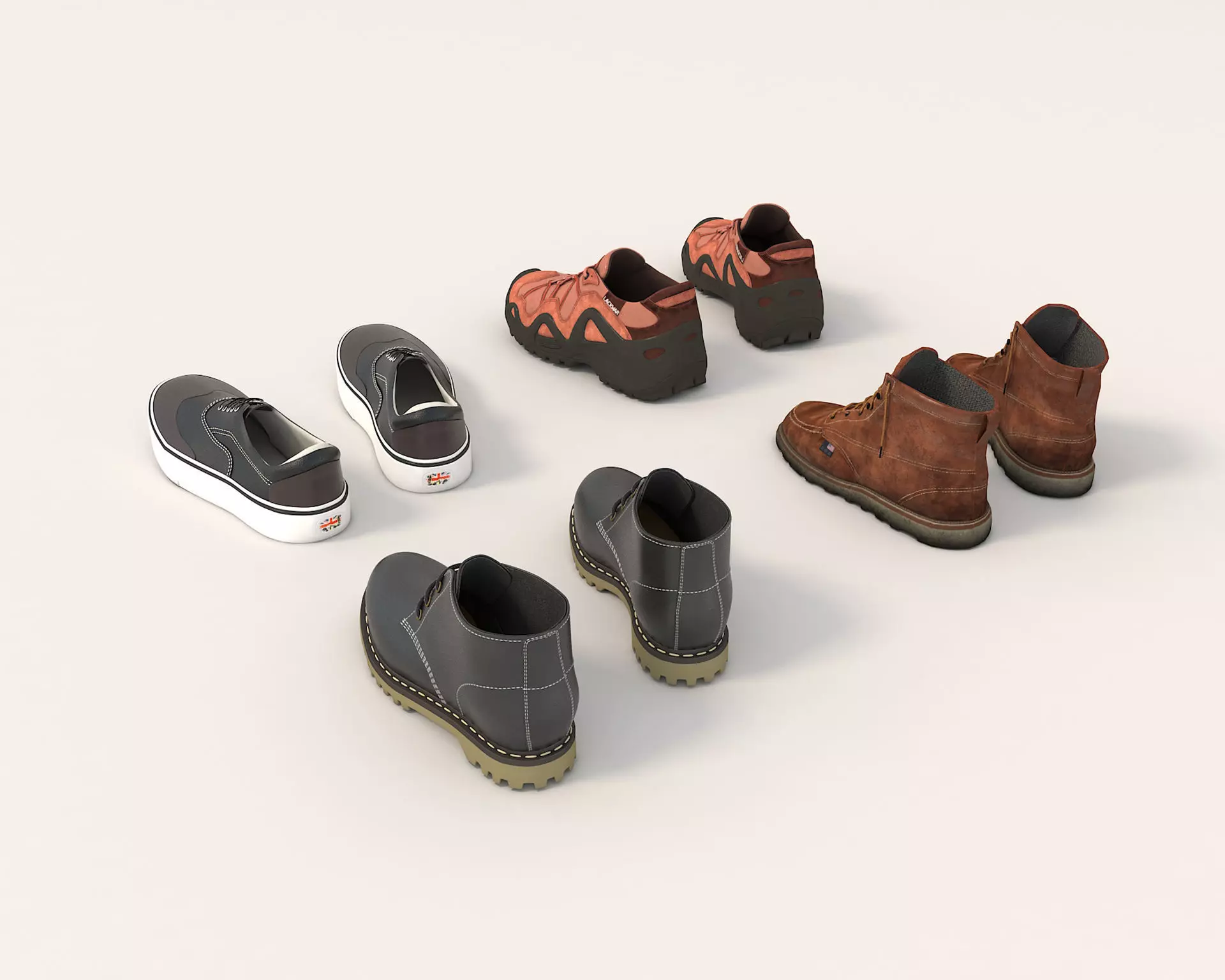 Shoes Collection 10 3D model_2