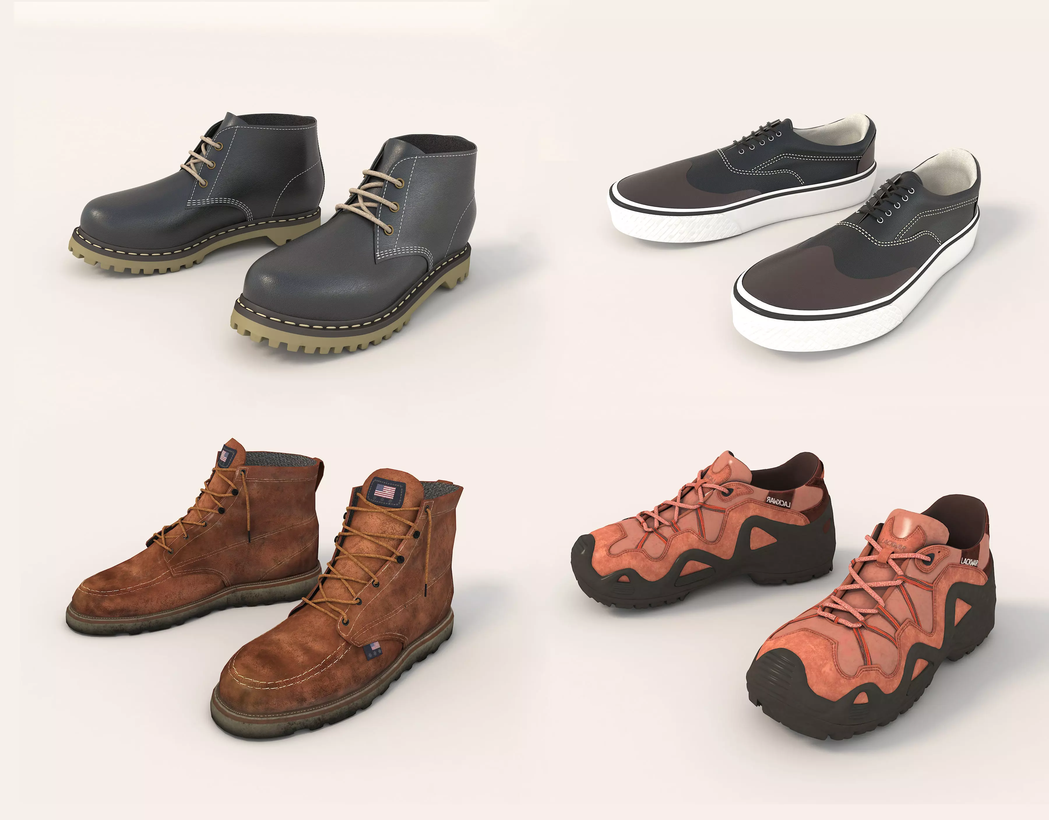Shoes Collection 10 3D model_0