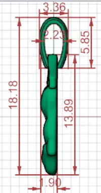 3D STL 3DM Minimalist Cat Head gold Pendant model gp0015 3D print model_22