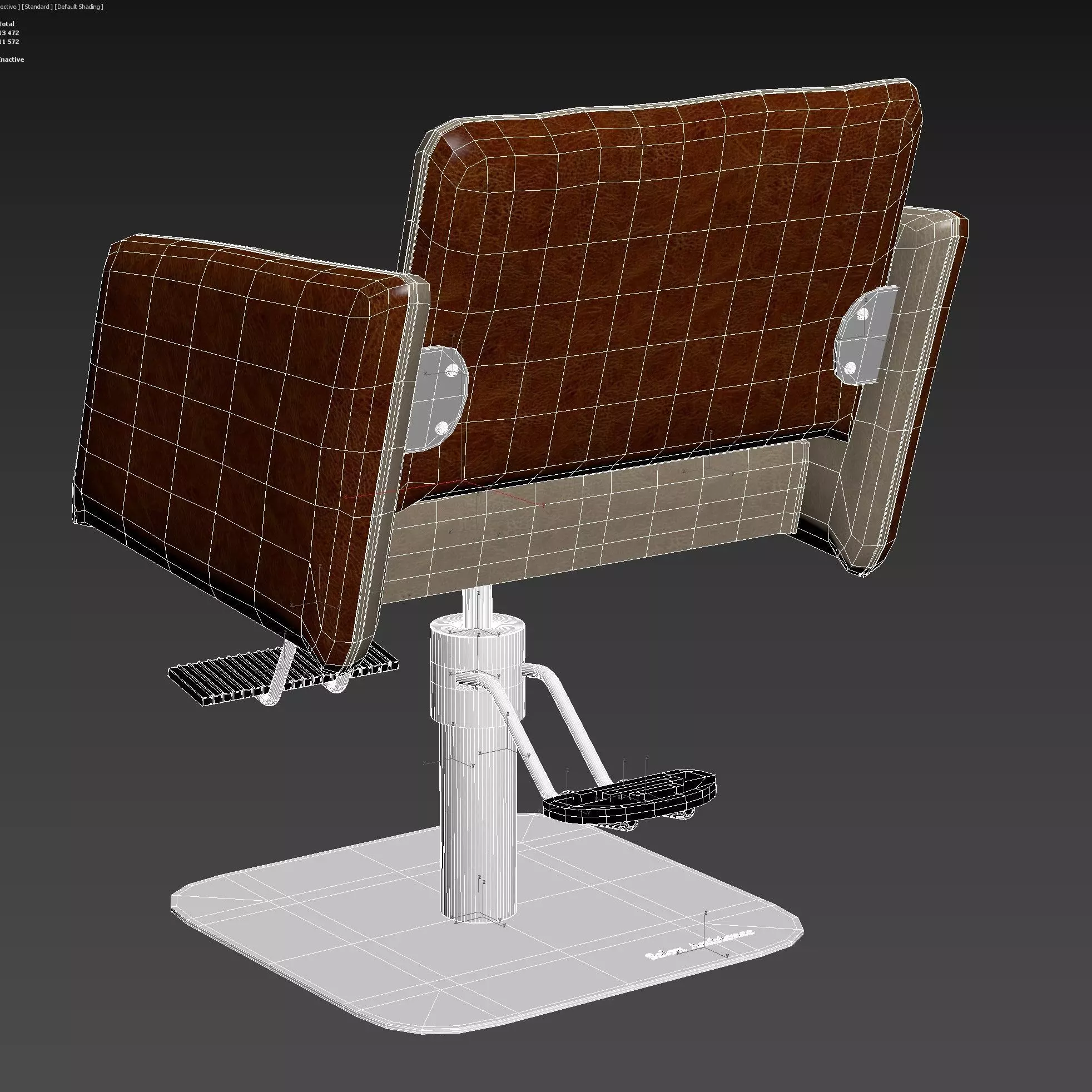 Salon Ambience SH-325 Kite Styling Chair 3D model_6