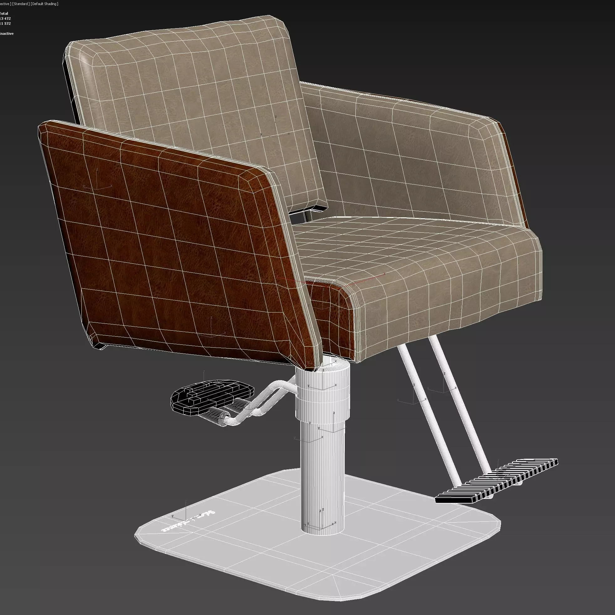 Salon Ambience SH-325 Kite Styling Chair 3D model_7