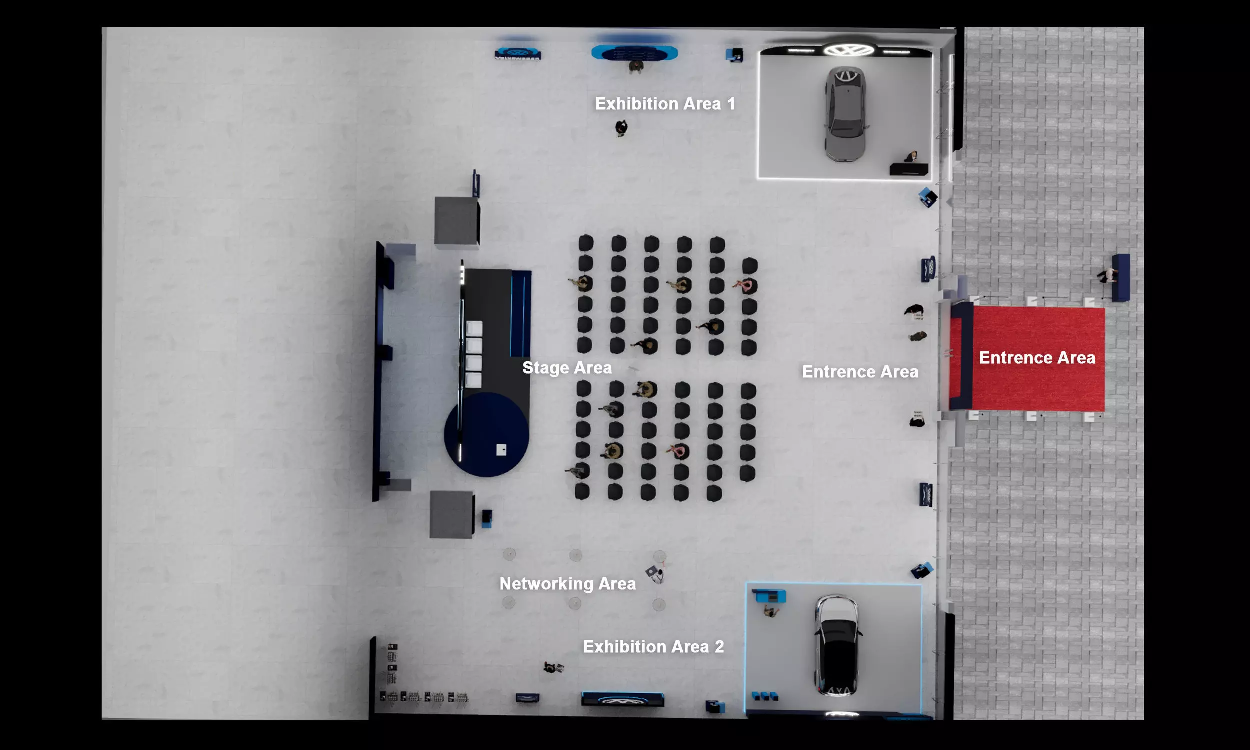 car showroom 3D model_2