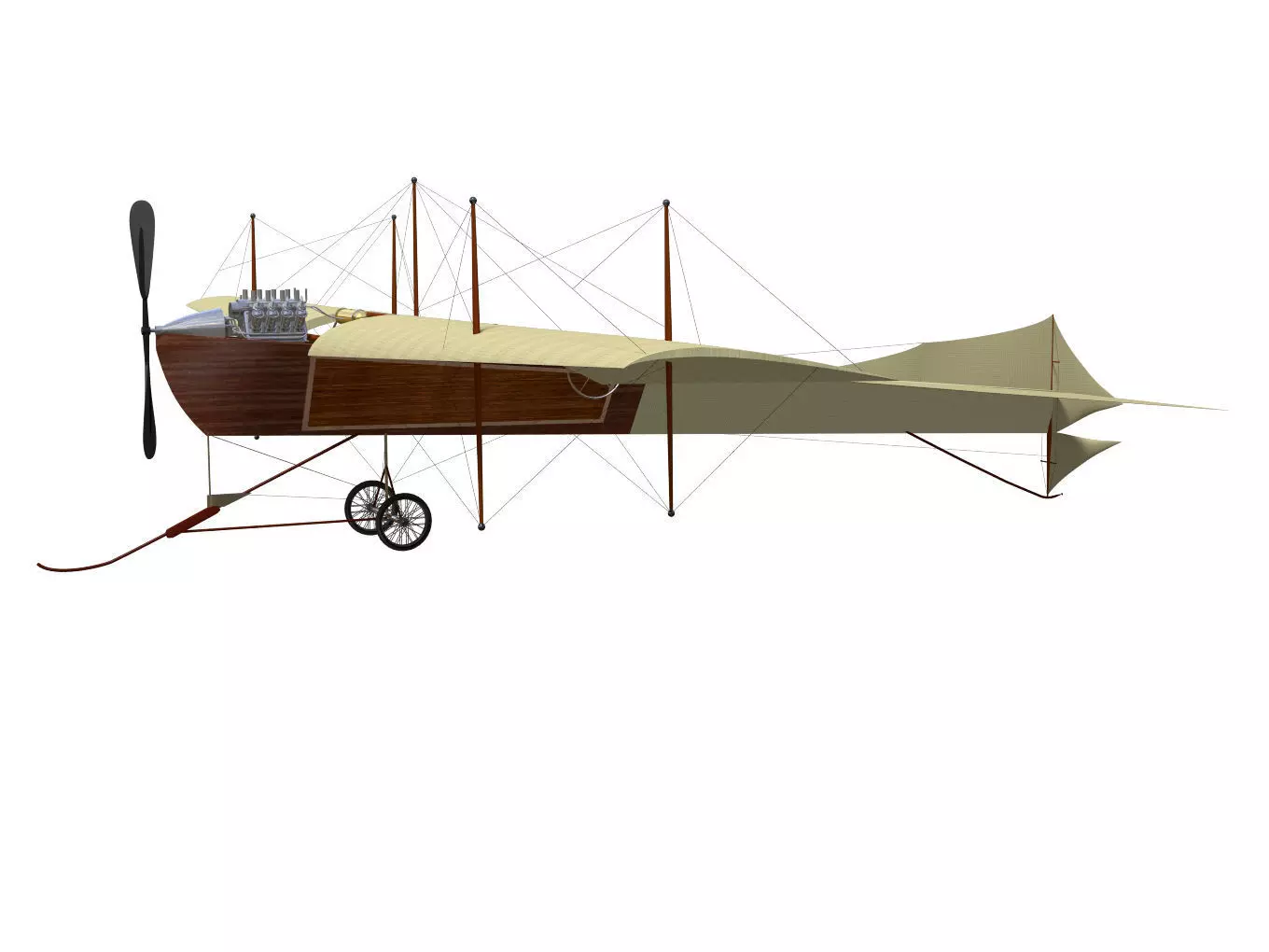 Antoinette IV 3D model_3