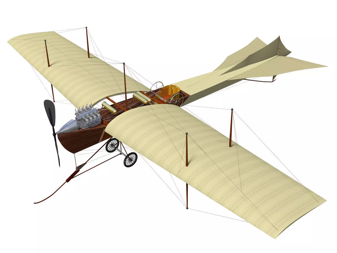 Antoinette IV 3D model_0