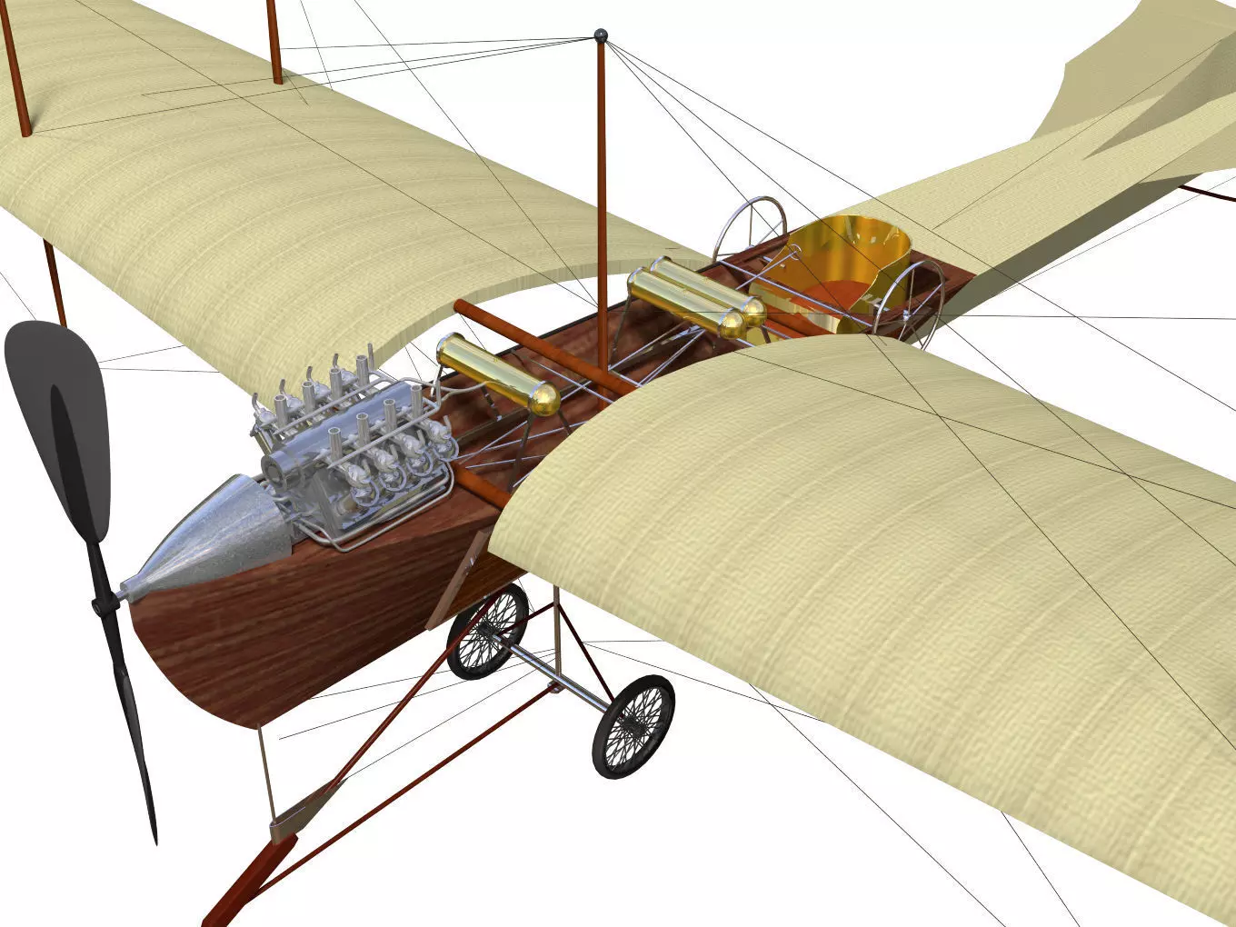 Antoinette IV 3D model_6