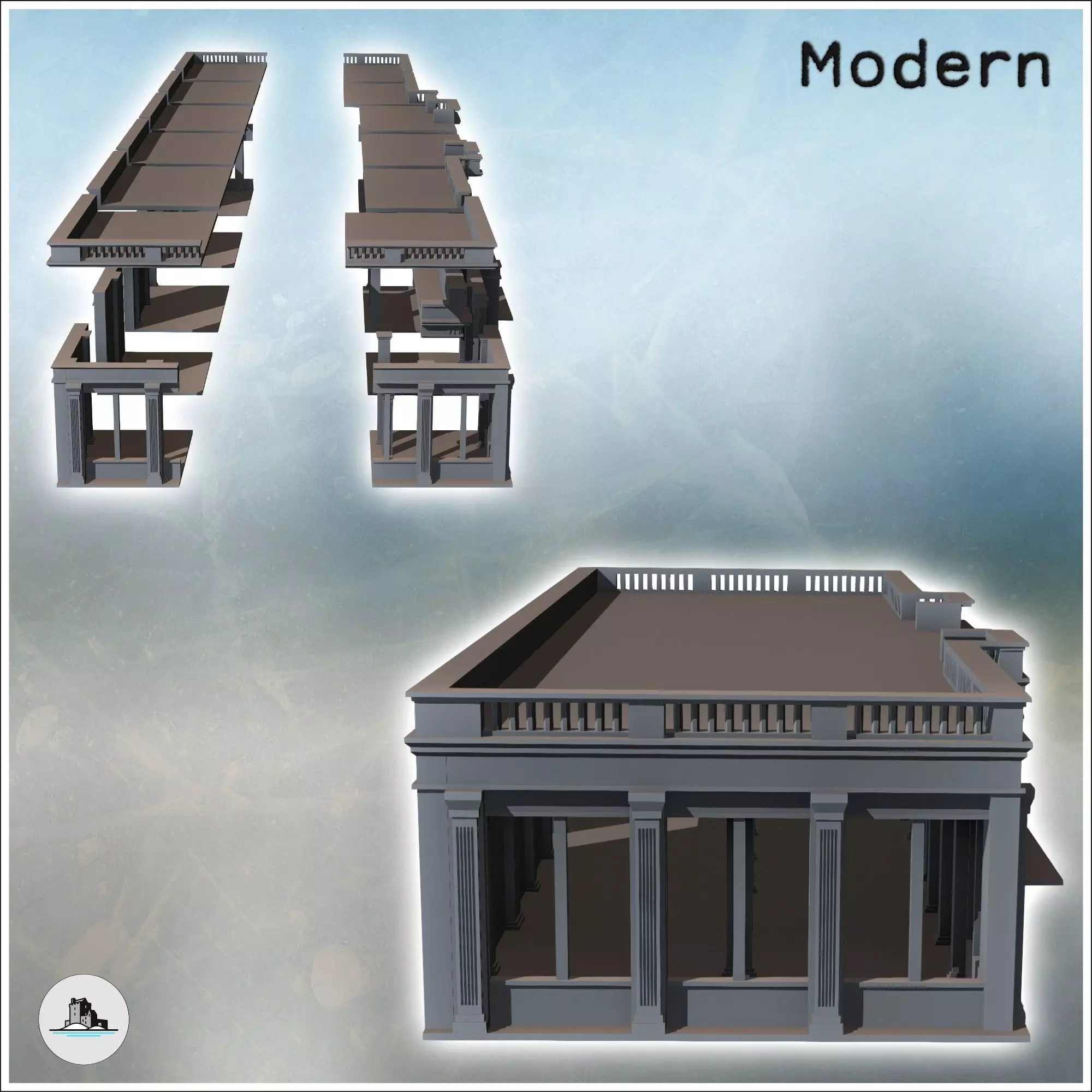 Dzerzhinsky Tractor Factory Stalingrad Soviet Russia intact vers 3D print model_2