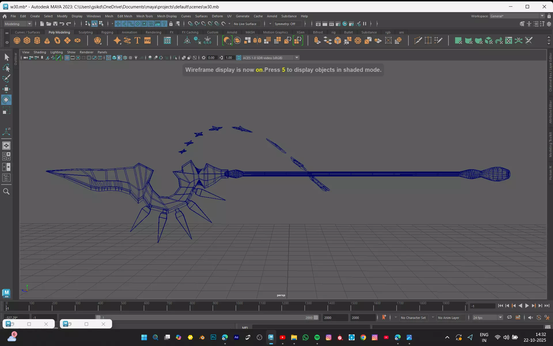 SWORD MODEL Low-poly 3D model_7