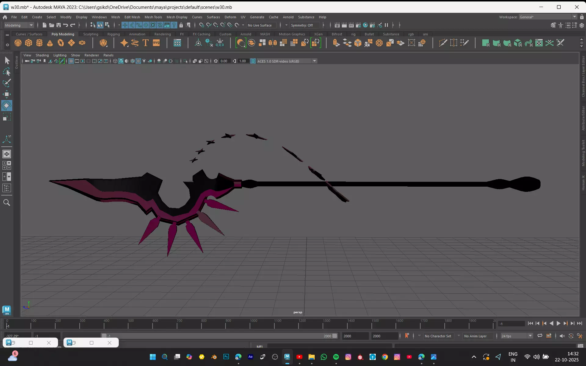 SWORD MODEL Low-poly 3D model_9