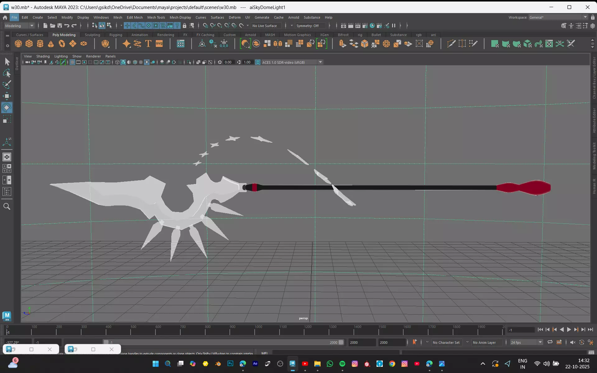 SWORD MODEL Low-poly 3D model_8