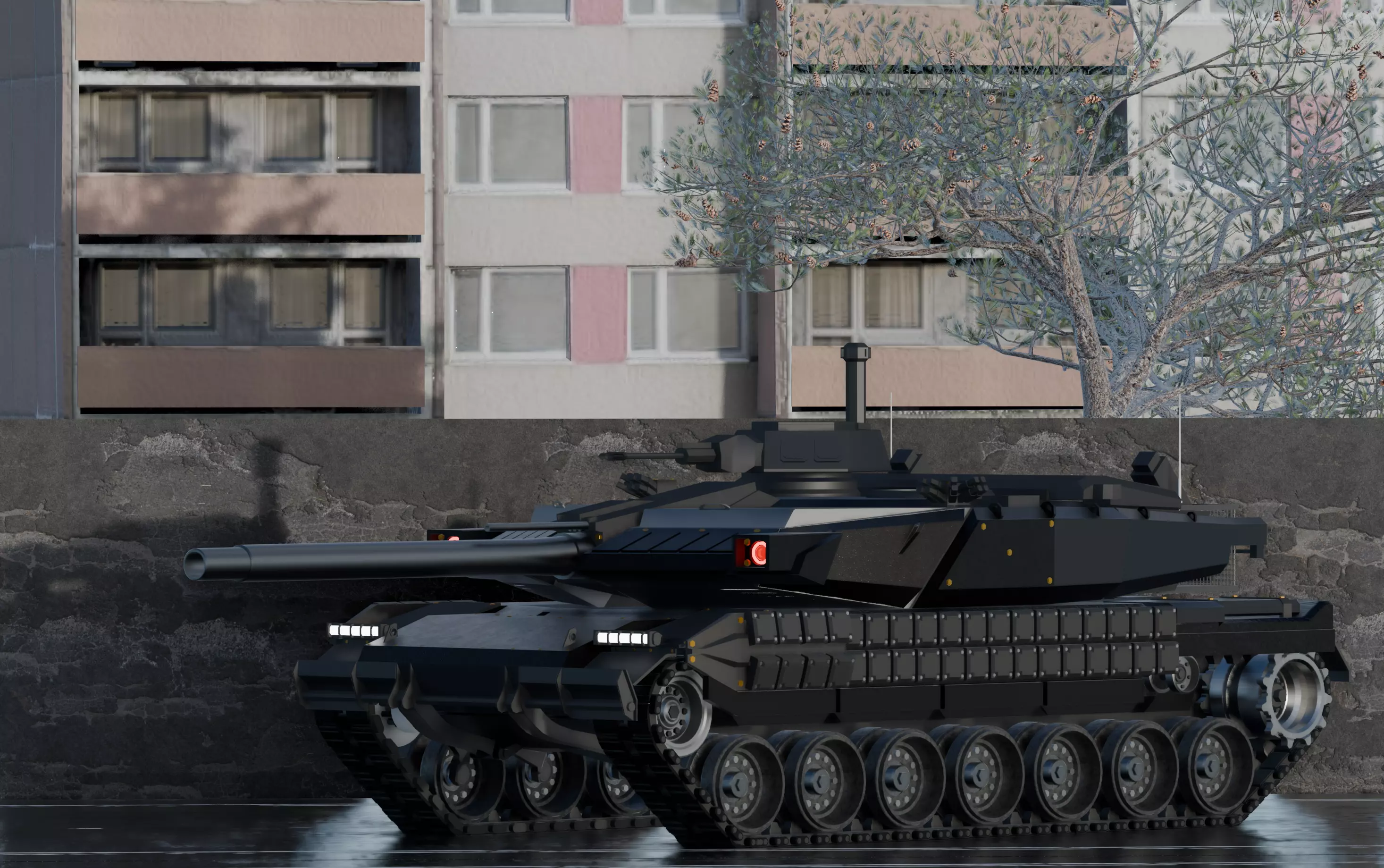 tank TO1 120 mm 3D model