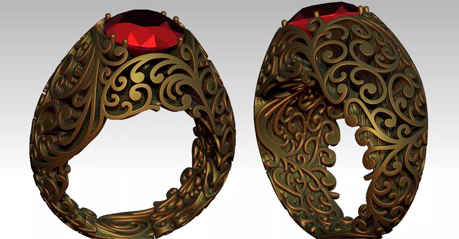 Queen RING 3D print model_10