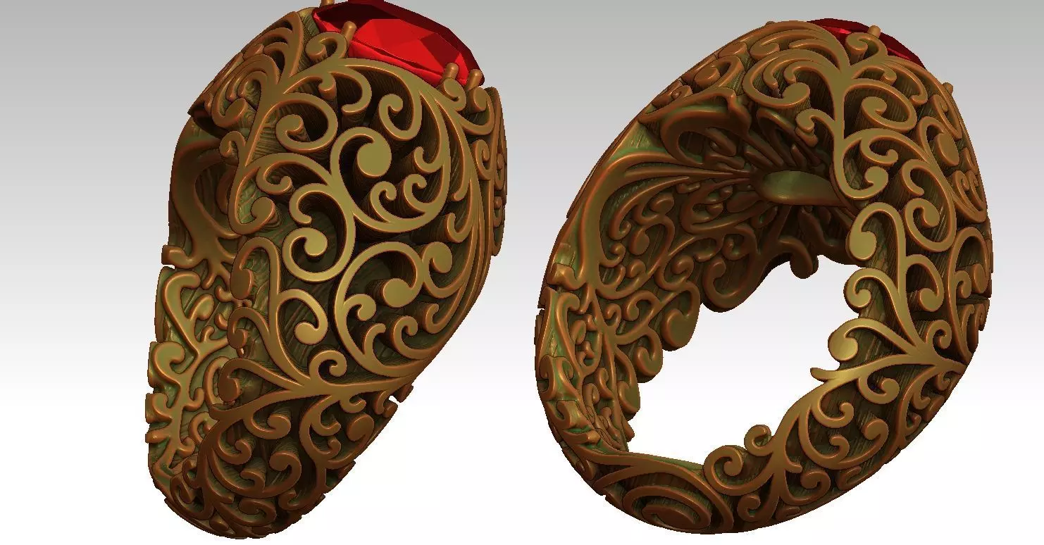 Queen RING 3D print model_8