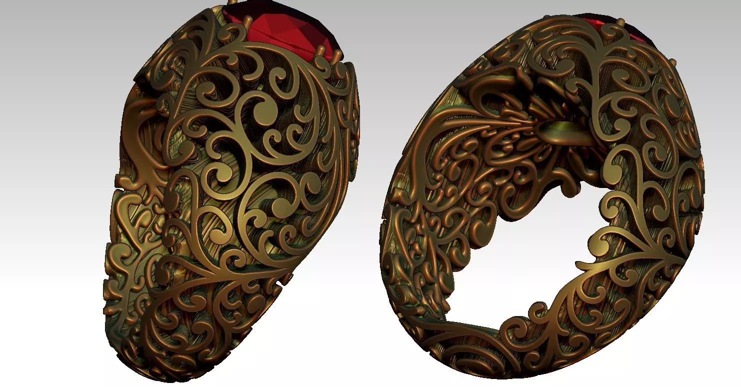 Queen RING 3D print model_7