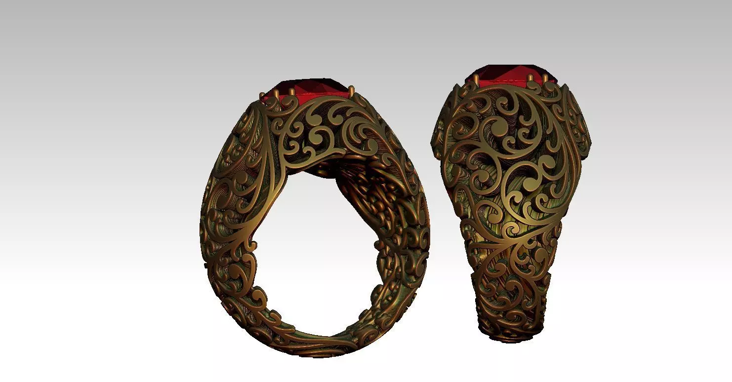 Queen RING 3D print model_21