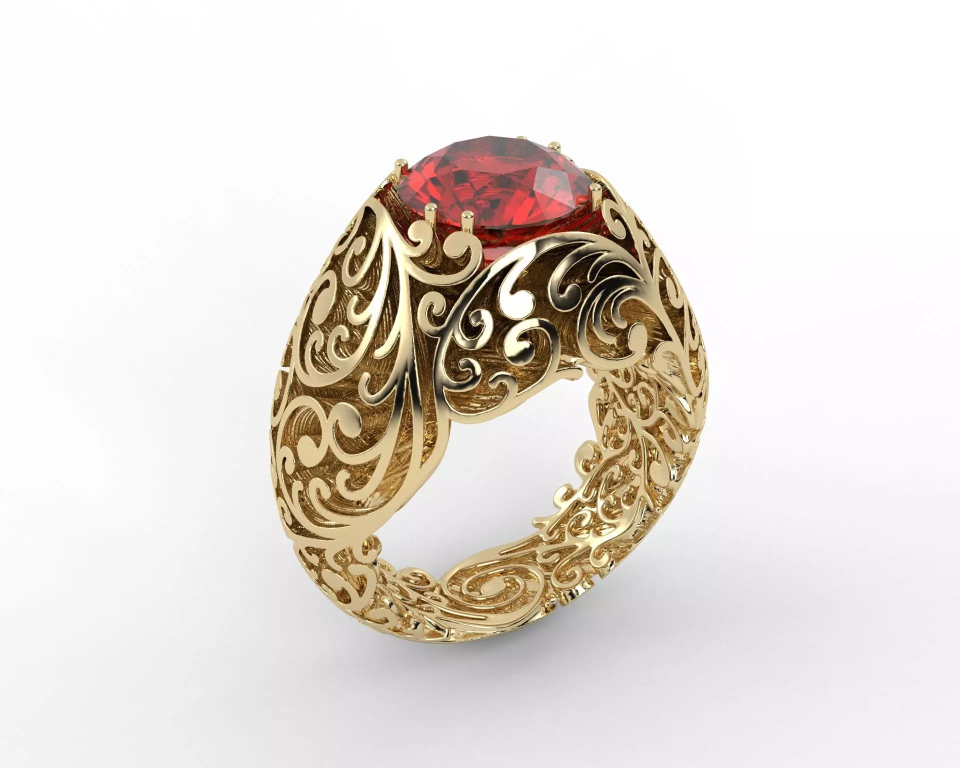 Queen RING 3D print model_14