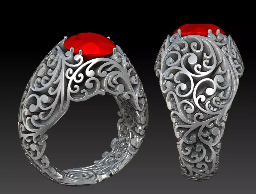 Queen RING 3D print model_1