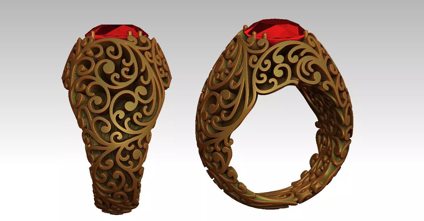 Queen RING 3D print model_22