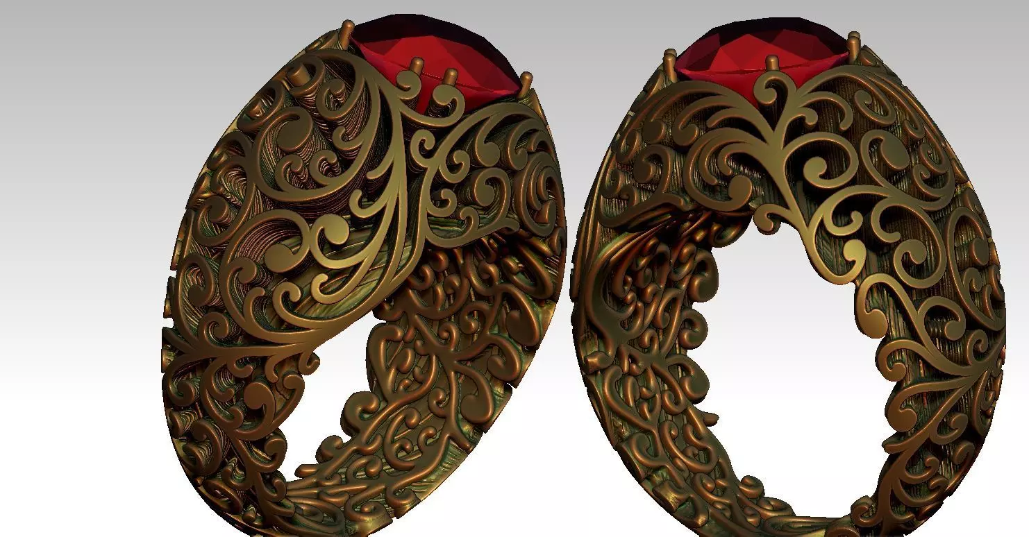 Queen RING 3D print model_4