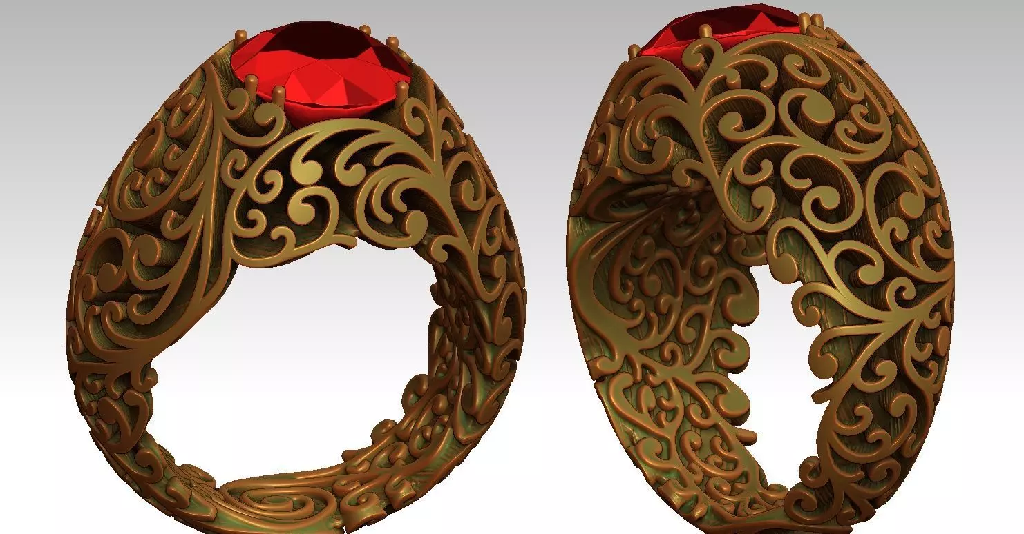 Queen RING 3D print model_11