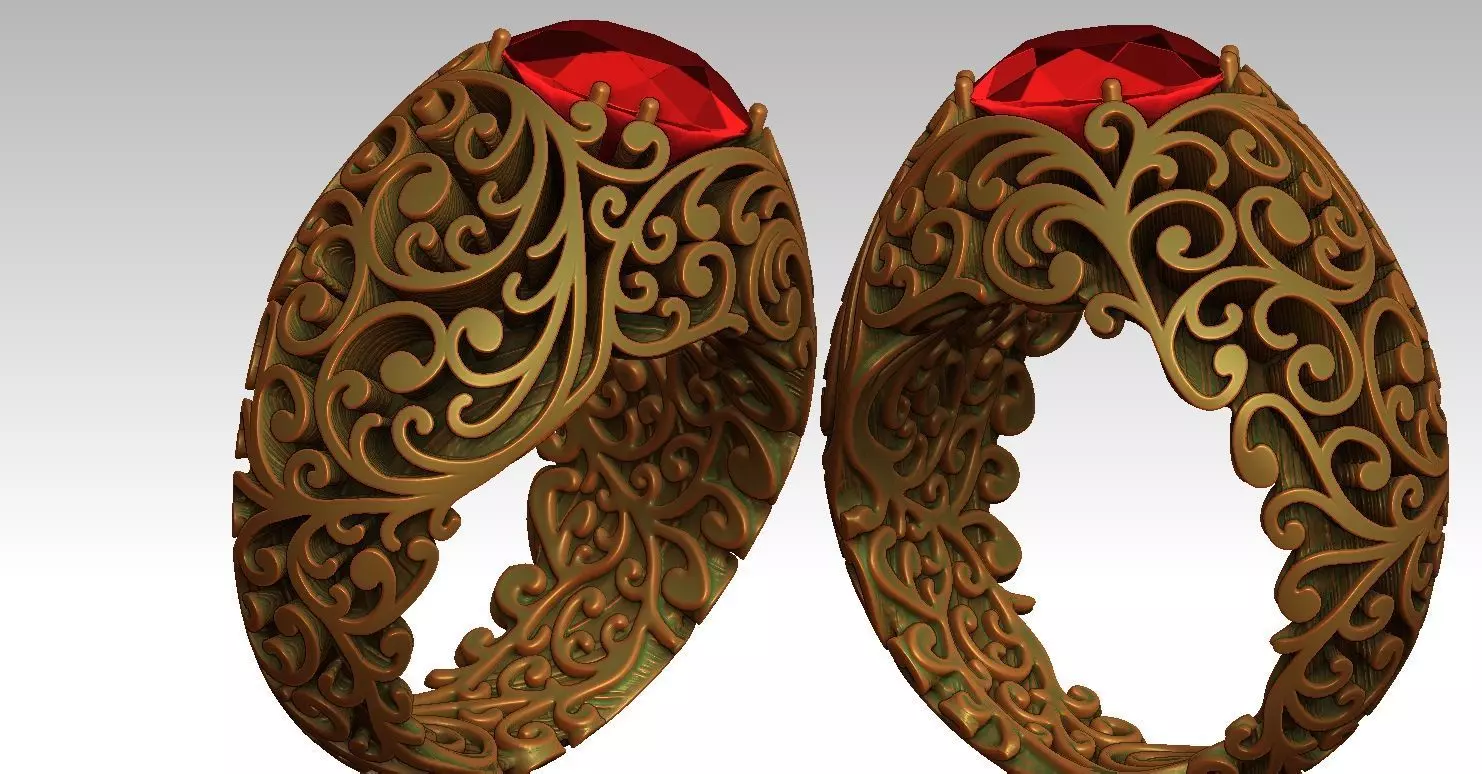 Queen RING 3D print model_9