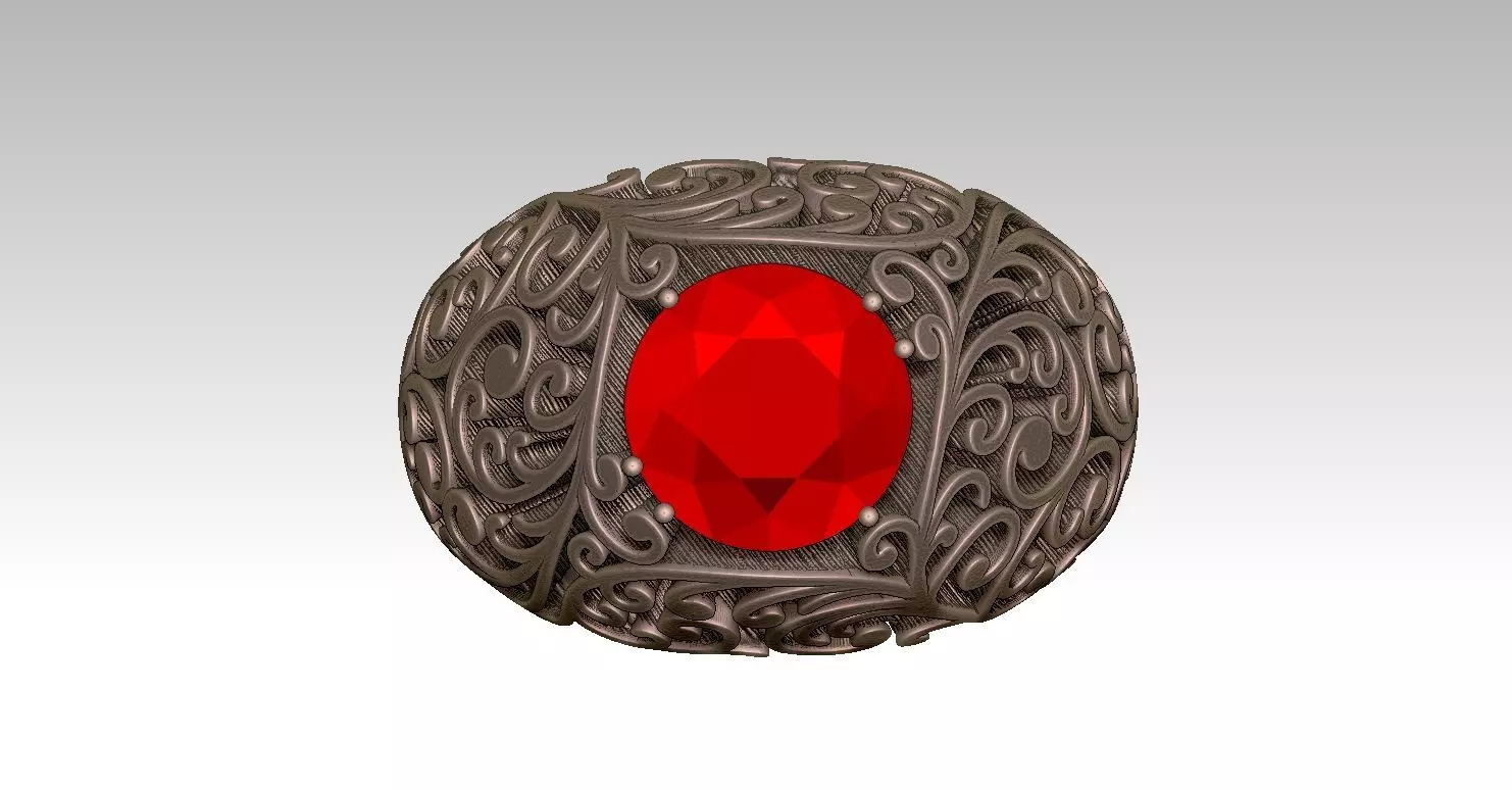 Queen RING 3D print model_3
